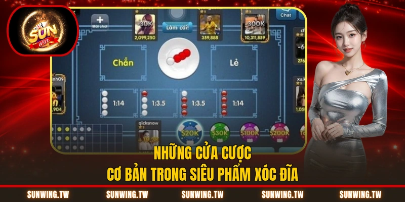 Những cửa cược cơ bản trong siêu phẩm Xóc Đĩa